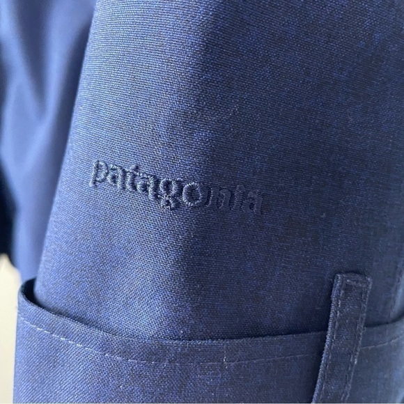 [s] Patagonia Deep Blue Outer Shell Lightly Lined Spring Rain Jacket - Picture 6 of 14